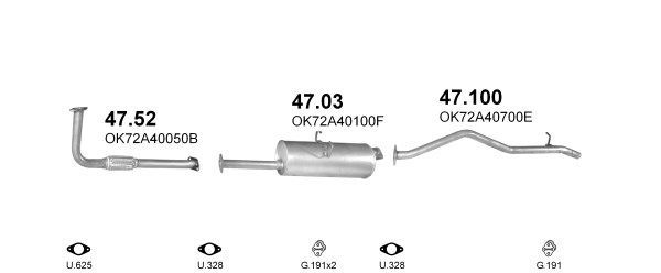 Išmetimo sistema POLMO POLMO00124
