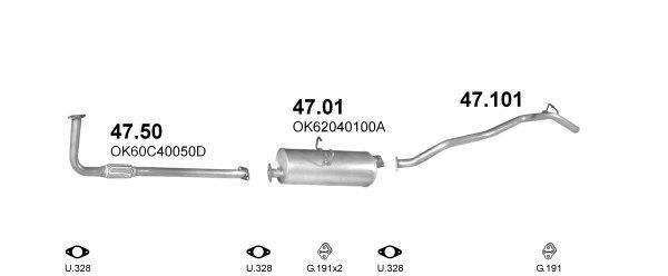 Išmetimo sistema POLMO POLMO00125