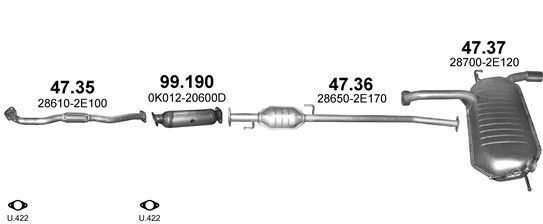 Išmetimo sistema POLMO POLMO00127