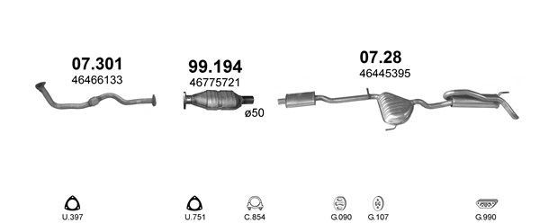 Išmetimo sistema POLMO POLMO00146
