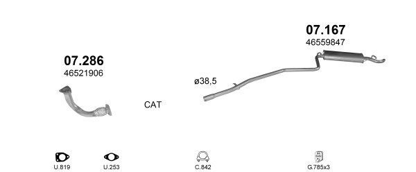 Išmetimo sistema POLMO POLMO00150