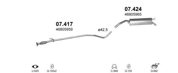 Išmetimo sistema POLMO POLMO00161