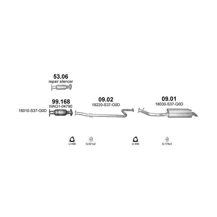 Išmetimo sistema POLMO POLMO00214