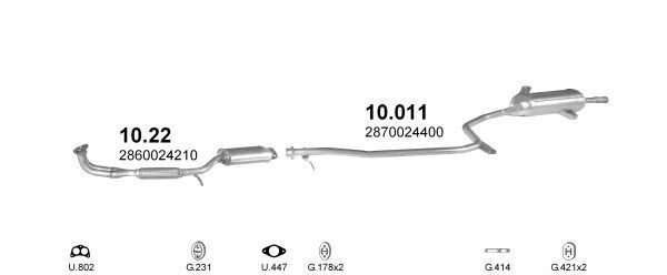 Išmetimo sistema POLMO POLMO00218