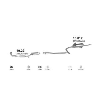 Išmetimo sistema POLMO POLMO00219