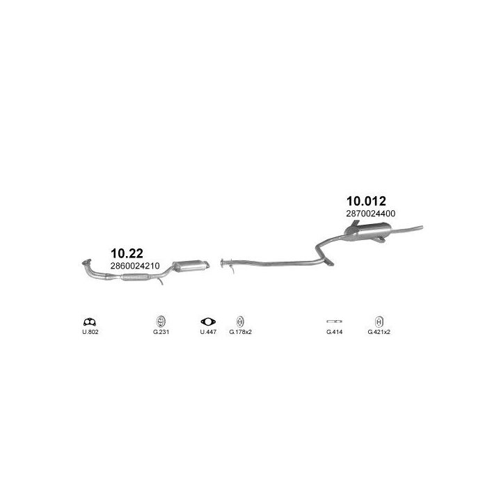 Išmetimo sistema POLMO POLMO00219