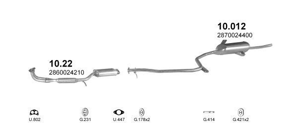Išmetimo sistema POLMO POLMO00219
