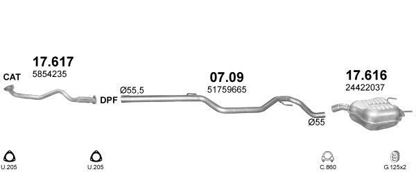 Išmetimo sistema POLMO POLMO00231