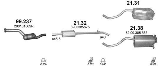 Išmetimo sistema POLMO POLMO00262