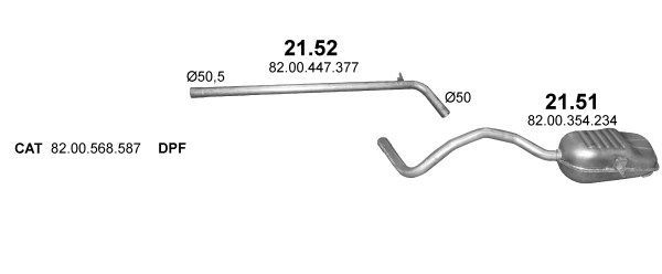 Išmetimo sistema POLMO POLMO00264