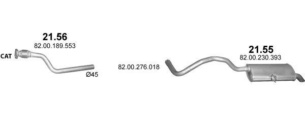 Išmetimo sistema POLMO POLMO00267