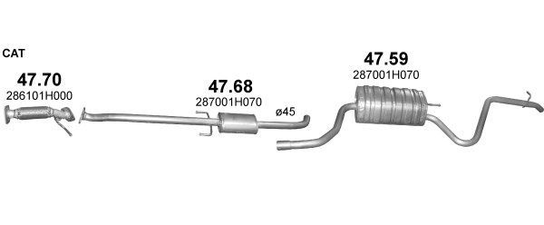 Išmetimo sistema POLMO POLMO00278