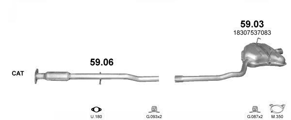 Išmetimo sistema POLMO POLMO00280