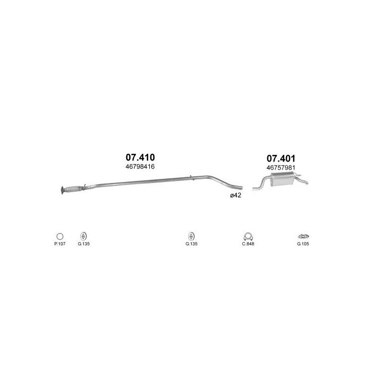 Išmetimo sistema POLMO POLMO00445