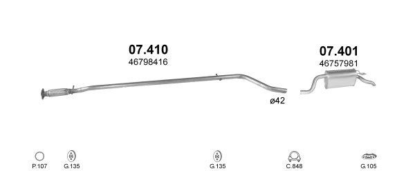 Išmetimo sistema POLMO POLMO00445