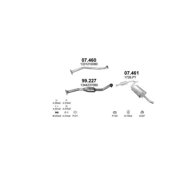 Išmetimo sistema POLMO POLMO00449