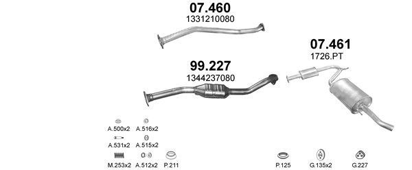 Išmetimo sistema POLMO POLMO00449