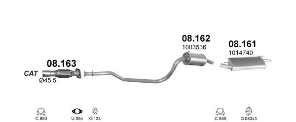 Išmetimo sistema POLMO POLMO00451