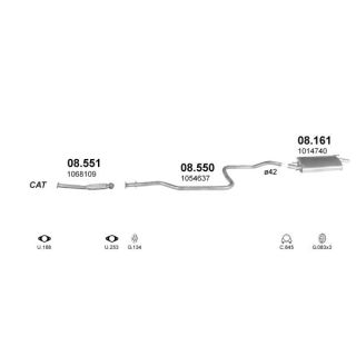 Išmetimo sistema POLMO POLMO00453