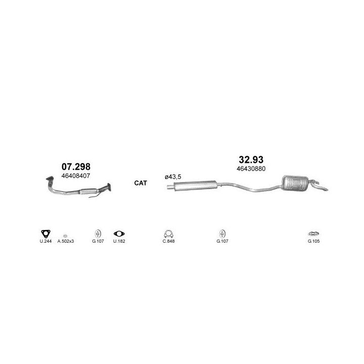 Išmetimo sistema POLMO POLMO00472