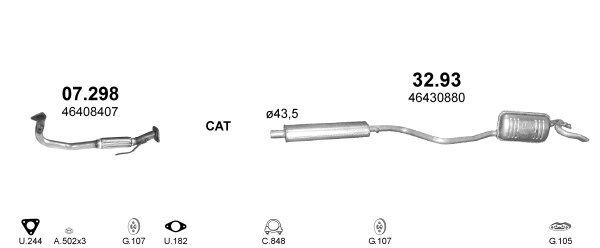 Išmetimo sistema POLMO POLMO00472