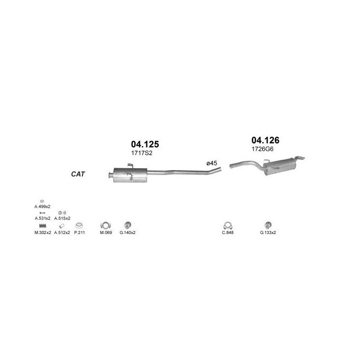 Išmetimo sistema POLMO POLMO00481