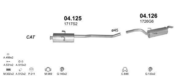 Išmetimo sistema POLMO POLMO00481