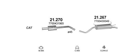 Išmetimo sistema POLMO POLMO00508