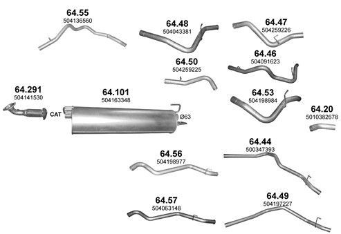 Išmetimo sistema POLMO POLMO00515