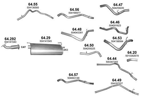 Išmetimo sistema POLMO POLMO00516