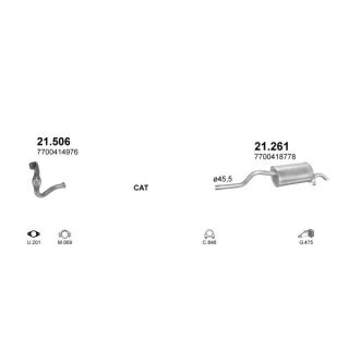 Išmetimo sistema POLMO POLMO00609