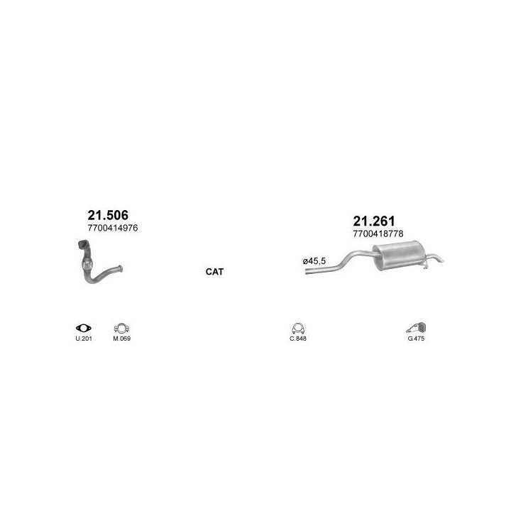 Išmetimo sistema POLMO POLMO00609