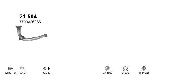 Išmetimo sistema POLMO POLMO00610