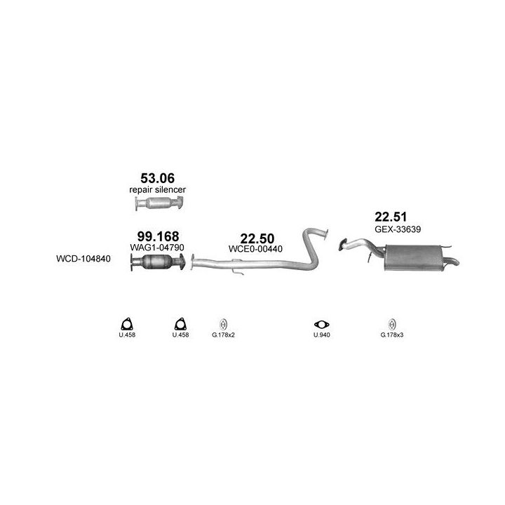 Išmetimo sistema POLMO POLMO00618