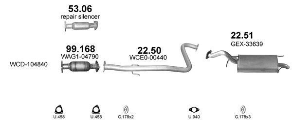 Išmetimo sistema POLMO POLMO00618