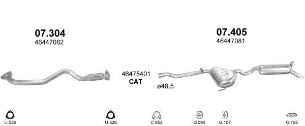 Išmetimo sistema POLMO POLMO00629