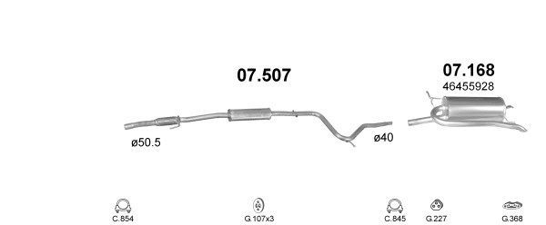 Išmetimo sistema POLMO POLMO00631