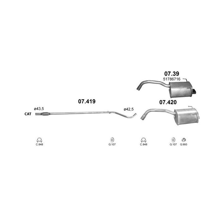 Išmetimo sistema POLMO POLMO00632