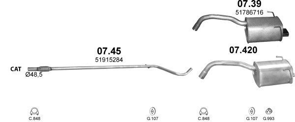 Išmetimo sistema POLMO POLMO00633