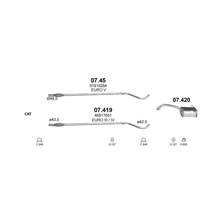 Išmetimo sistema POLMO POLMO00634