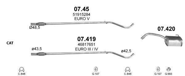 Išmetimo sistema POLMO POLMO00634