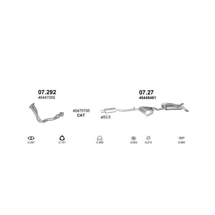 Išmetimo sistema POLMO POLMO00646