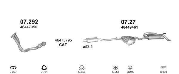 Išmetimo sistema POLMO POLMO00646