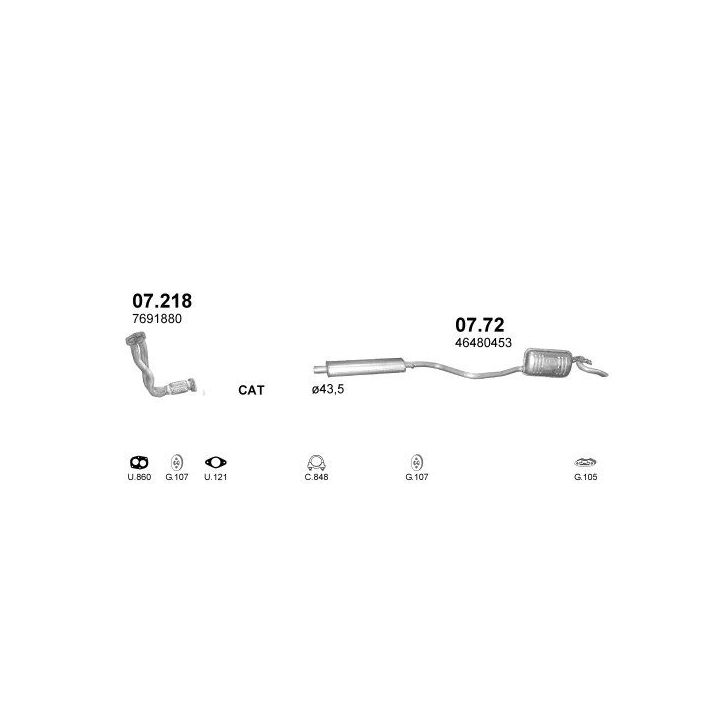 Išmetimo sistema POLMO POLMO00647