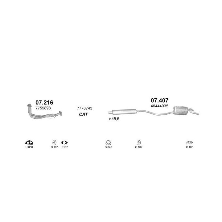 Išmetimo sistema POLMO POLMO00648