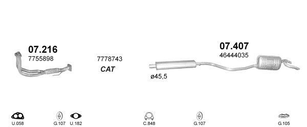 Išmetimo sistema POLMO POLMO00648