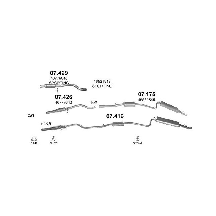 Išmetimo sistema POLMO POLMO00651