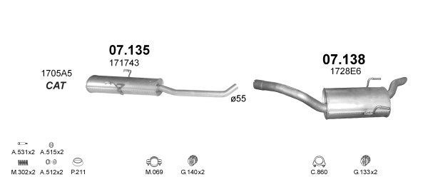Išmetimo sistema POLMO POLMO00657