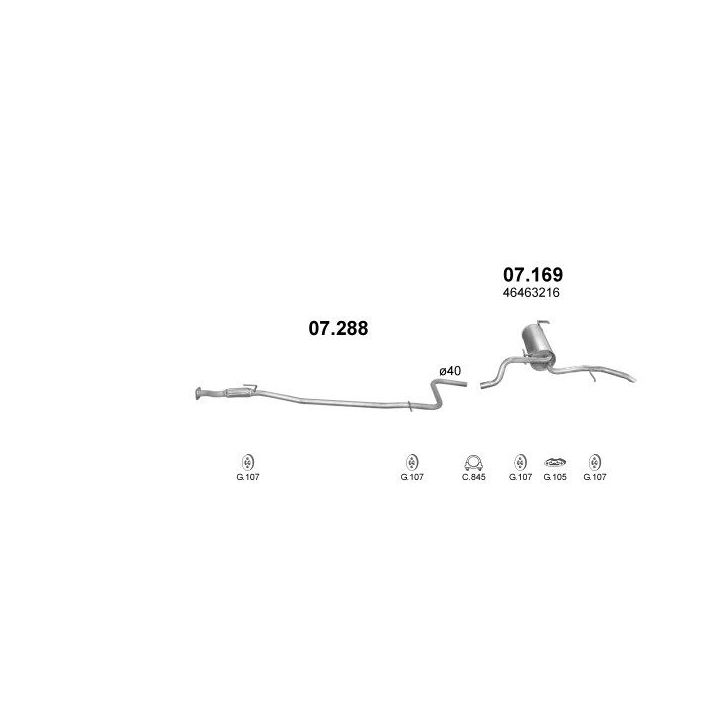 Išmetimo sistema POLMO POLMO00658