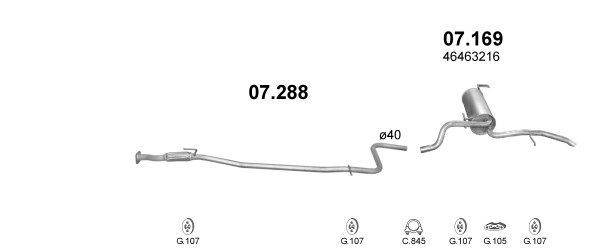 Išmetimo sistema POLMO POLMO00658